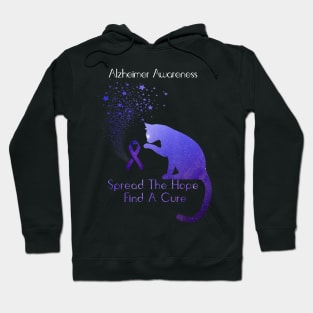 Alzheimer Awareness Spread The Hope Find A Cure Gift Hoodie